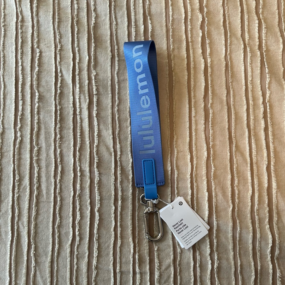 Lululemon Blue Keychain